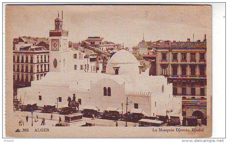 ALGER .LA  MOSQUEE DJEMAA DJEDID . ANIMATION. - Islam