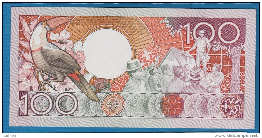 SURINAME 100 Gulden 01.07.1986 # E3001661  P# 133a - Surinam