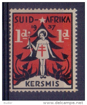 SUID-AFRIKA/SOUTH AFRICA:1937:Vignette/Cinderella:CHRISTMAS,NOËL,CHILD,ENFANT, CHRISTMAS TREE,ARBRE De NOËL,BIENFAISANCE - Autres & Non Classés