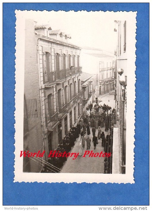 Photo Ancienne - AVILA - Procession Du Vendredi Saint - 1951 - Castilla Y Leon Espana - Lugares