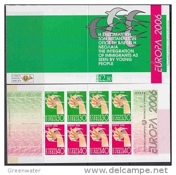Europa Cept 2006 Cyprus Booklet ** Mnh (F4026A) - 2006