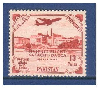 Pakistan 1961 Karachi-Dacca Jet Flight 13p. - Pakistan