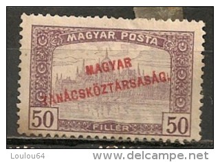 Timbres - Hongrie  - 1919 - Magyar Tanacskoztarsasag - 50 F. - - Unused Stamps