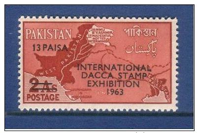 Pakistan 1963 Dacca Stamp Exhibition 13p. - Pakistan
