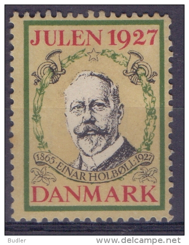 DANMARK :1927: Vignette/Cinderella : CHRISTMAS,NOËL,JULPOST,##Einar HOLBOLL## - Service