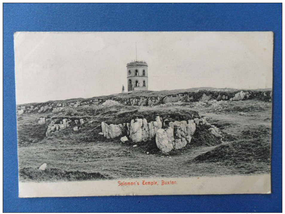 Old Card Of Solomon`s Temple.Buxton, England.Posted With Stamp,J3. - Derbyshire