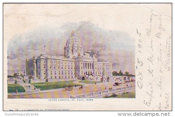 Saint Paul Minnesota State Capitol 1905 - St Paul