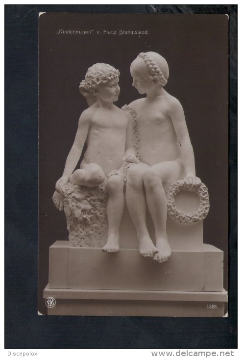 N1111 Kinderbrunen V. Franz Brahmastaedt - Skulpturen Erster Meister N. 1308 - Scultura, Sculture, Skultur - Sculture