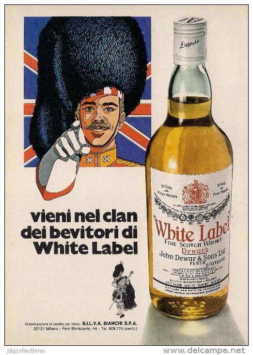 # WHITE LABEL DEWAR´s 1960s Advert Pubblicità Publicitè Reklame Whisky Drink Liquor Liquore Liqueur Licor Bebidas - Posters