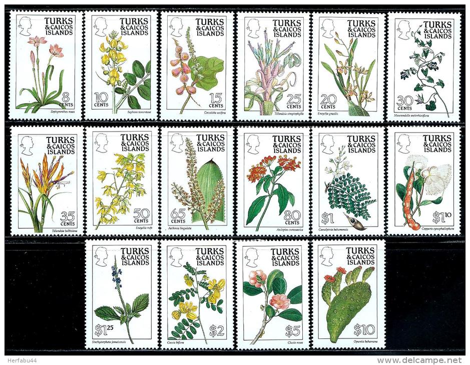 Turks &amp; Caicos       "Flowers"    Set    SC#  790-05    MNH** - Turks And Caicos