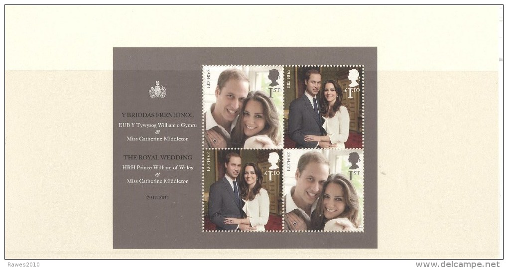 Grossbritannien 2011 Block Postfr. Hochzeit William + Kate Mit Beschreibung Und Bildern - Unused Stamps