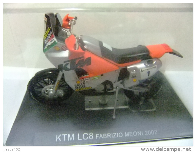 MOTO KTM LC8 FABRIZIO MEONI CON SU CAJA ORIGINAL - Motorcycles