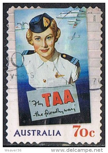 Australia 2014 Nostalgic Advertising 70c Type 3 Self Adhesive Good/fine Used [10/25929/ND] - Used Stamps