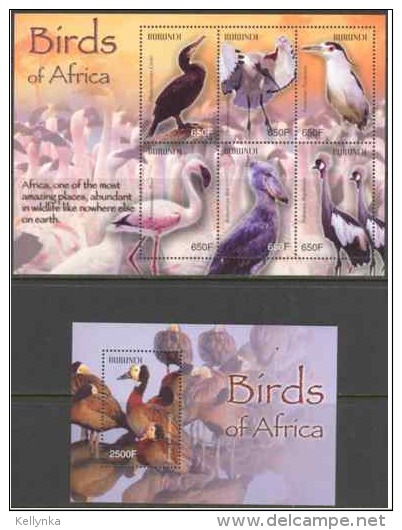 Burundi - BL146/147 - Oiseaux - 2004 - MNH - Nuovi