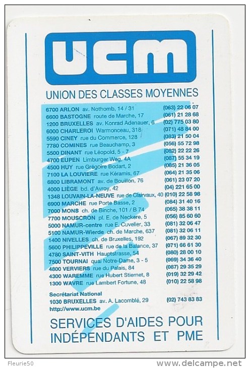 Calendrier 2003, Union Des Classes Moyennes. (papier Plastifié) - Petit Format : 2001-...