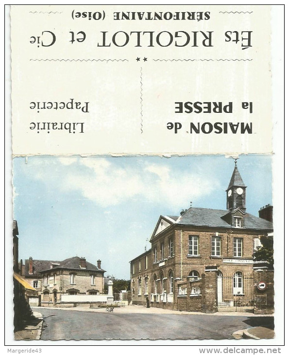 CALENDRIER DE POCHE - MAISON DE LA PRESSE à SERIFONTAINE (OISE) - 1967 - ECOLE COMMUNALE. - Petit Format : 1961-70