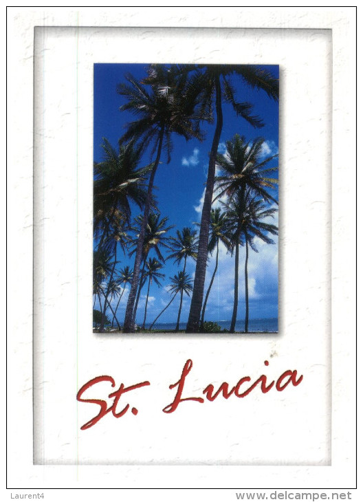 (PH 765) Saint Lucia Island (+ Stamp At Back Of Card) - Sainte-Lucie