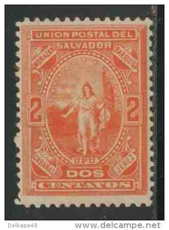 El Salvador 1889 Mi III * MH - Allegory - Not Officially Issued (for The Same False Inscription POSTAL UNION) - El Salvador