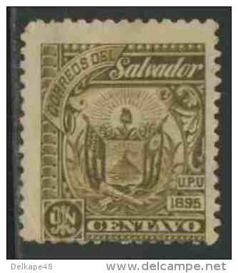 El Salvador 1895 Mi 102 * MH - Coat Of Arms, Year 1895 / Wappen, Jahreszahl 1895 - El Salvador