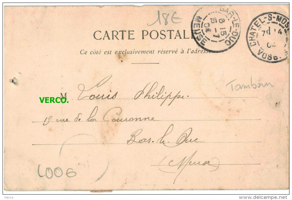 Carte Postale Ancienne De CHATEL SUR MOSELLE – HOTEL DE VILLE - Chatel Sur Moselle