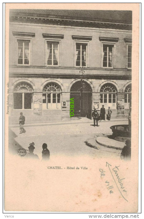 Carte Postale Ancienne De CHATEL SUR MOSELLE – HOTEL DE VILLE - Chatel Sur Moselle