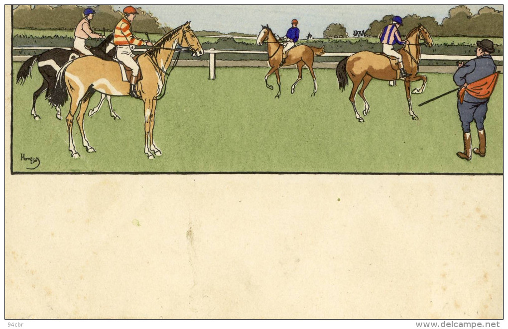 CPA (illustrateur)  HARRY ELLIOT   Sur Les Courses De Chevaux              (bureau) - Elliot