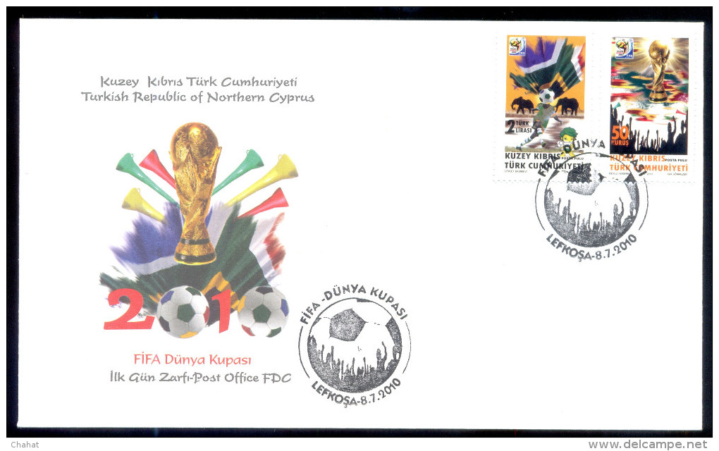 SOCCER-FIFA WORLD CUP-SOUTH AFRICA 2010-FDC-TURKISH CYPRUS-FC-65 - 2010 – South Africa