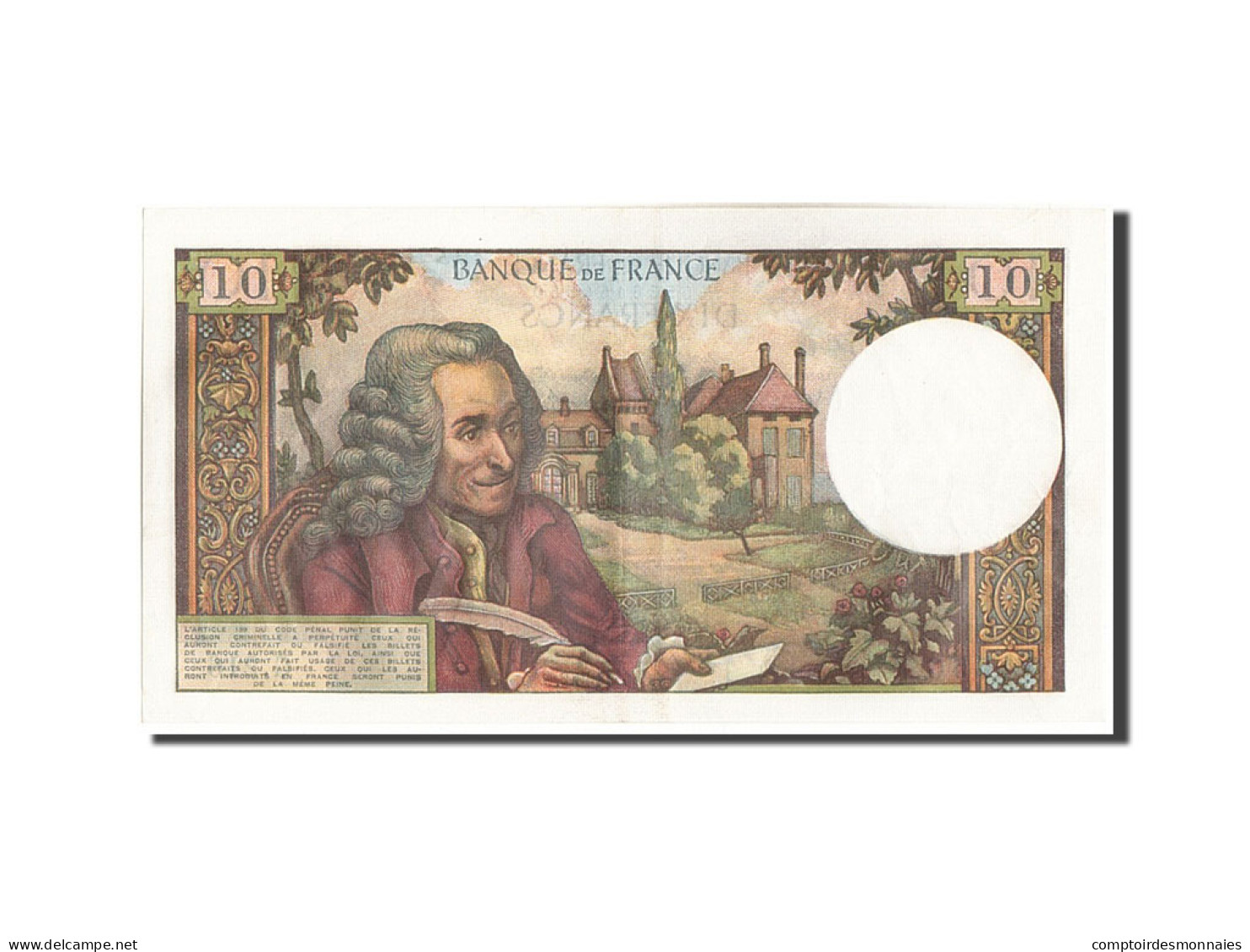 Billet, France, 10 Francs, 10 F 1963-1973 ''Voltaire'', 1966, 1966-01-06, TTB+ - 10 F 1963-1973 ''Voltaire''