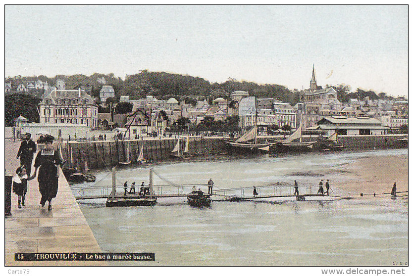 Trouville 14 - Embarcadère Pont Bac Marée Basse - Trouville