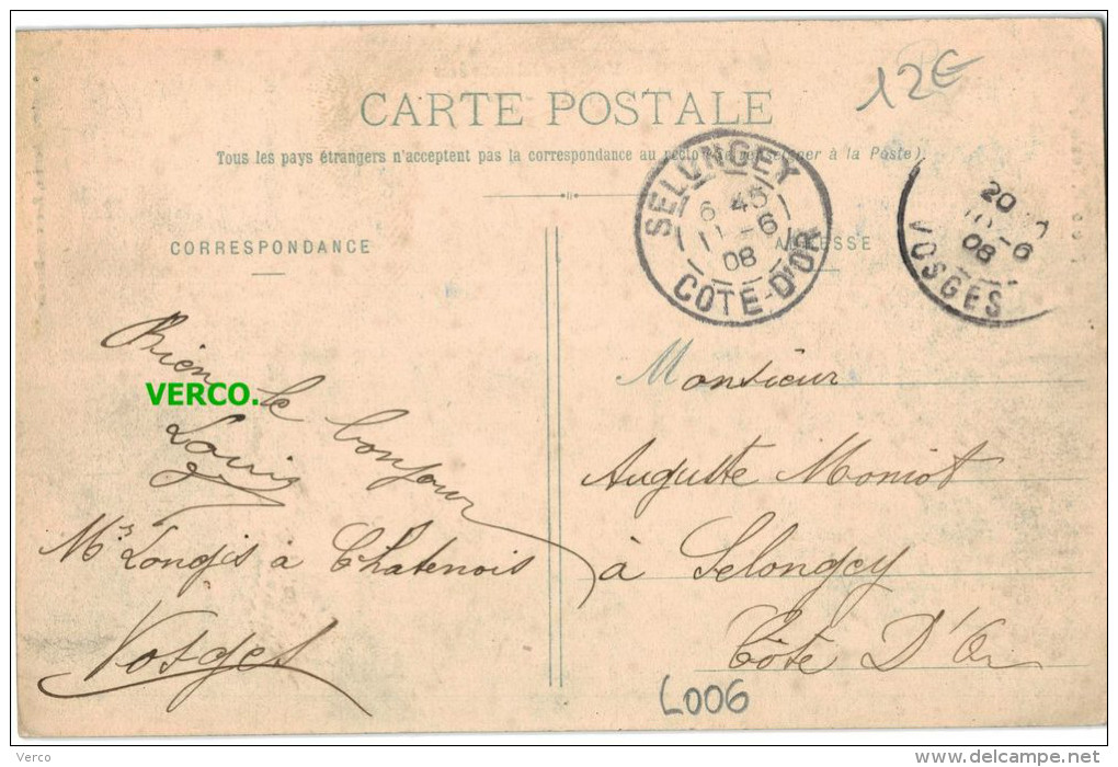 Carte Postale Ancienne De CHATENOIS – VUE GENERALE - Chatenois