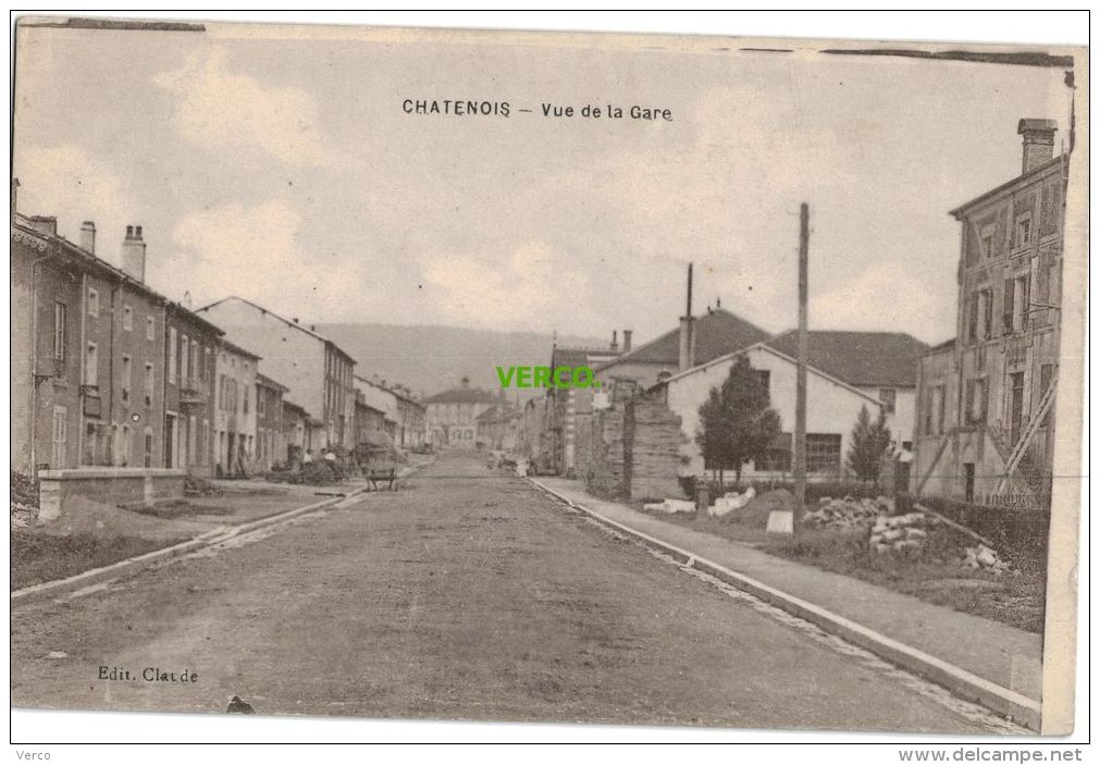 Carte Postale Ancienne De CHATENOIS – VUE DE LA GARE - Chatenois