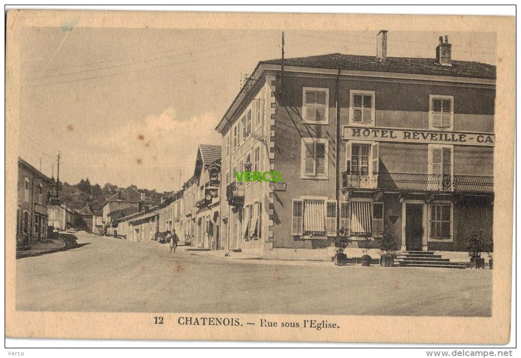 Carte Postale Ancienne De CHATENOIS – RUE SOUS L'EGLISE - Chatenois