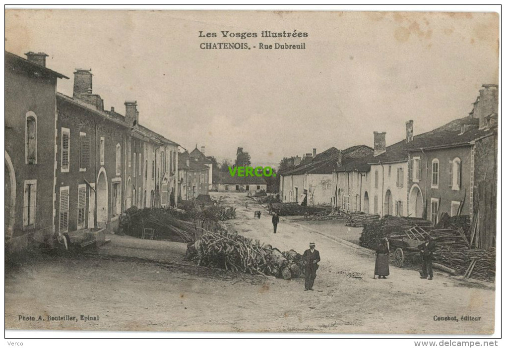 Carte Postale Ancienne De CHATENOIS – RUE DUBREUIL - Chatenois