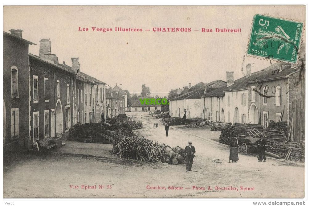 Carte Postale Ancienne De CHATENOIS – RUE DUBREUIL - Chatenois