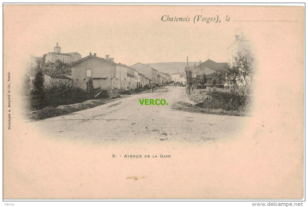 Carte Postale Ancienne De CHATENOIS – AVENUE DE LA GARE - Chatenois