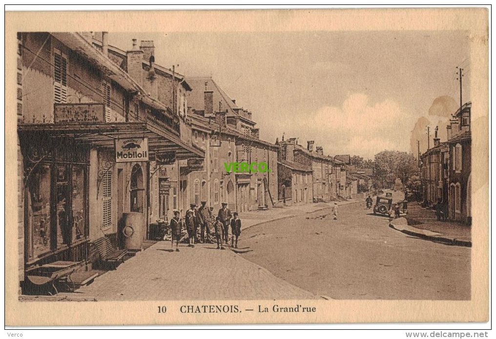 Carte Postale Ancienne De CHATENOIS – LA GRAND' RUE - Chatenois