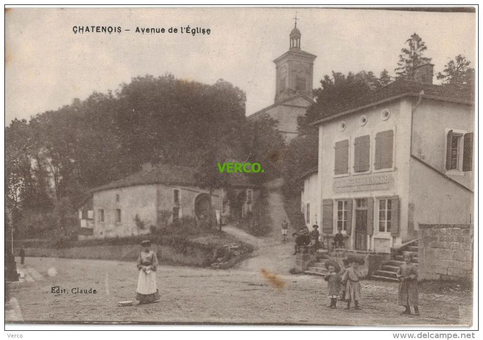 Carte Postale Ancienne De CHATENOIS – AVENUE DE L'EGLISE - Chatenois