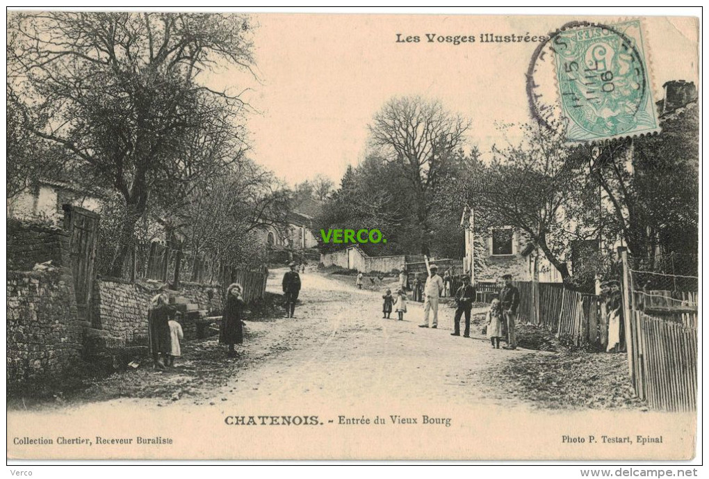 Carte Postale Ancienne De CHATENOIS – ENTREE DU VIEUX BOURG - Chatenois