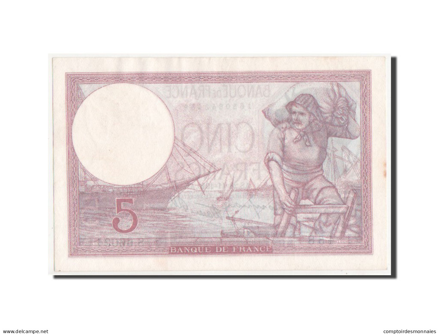 Billet, France, 5 Francs, 5 F 1917-1940 ''Violet'', 1940, SPL+, Fayette:4.15 - 5 F 1917-1940 ''Violet''