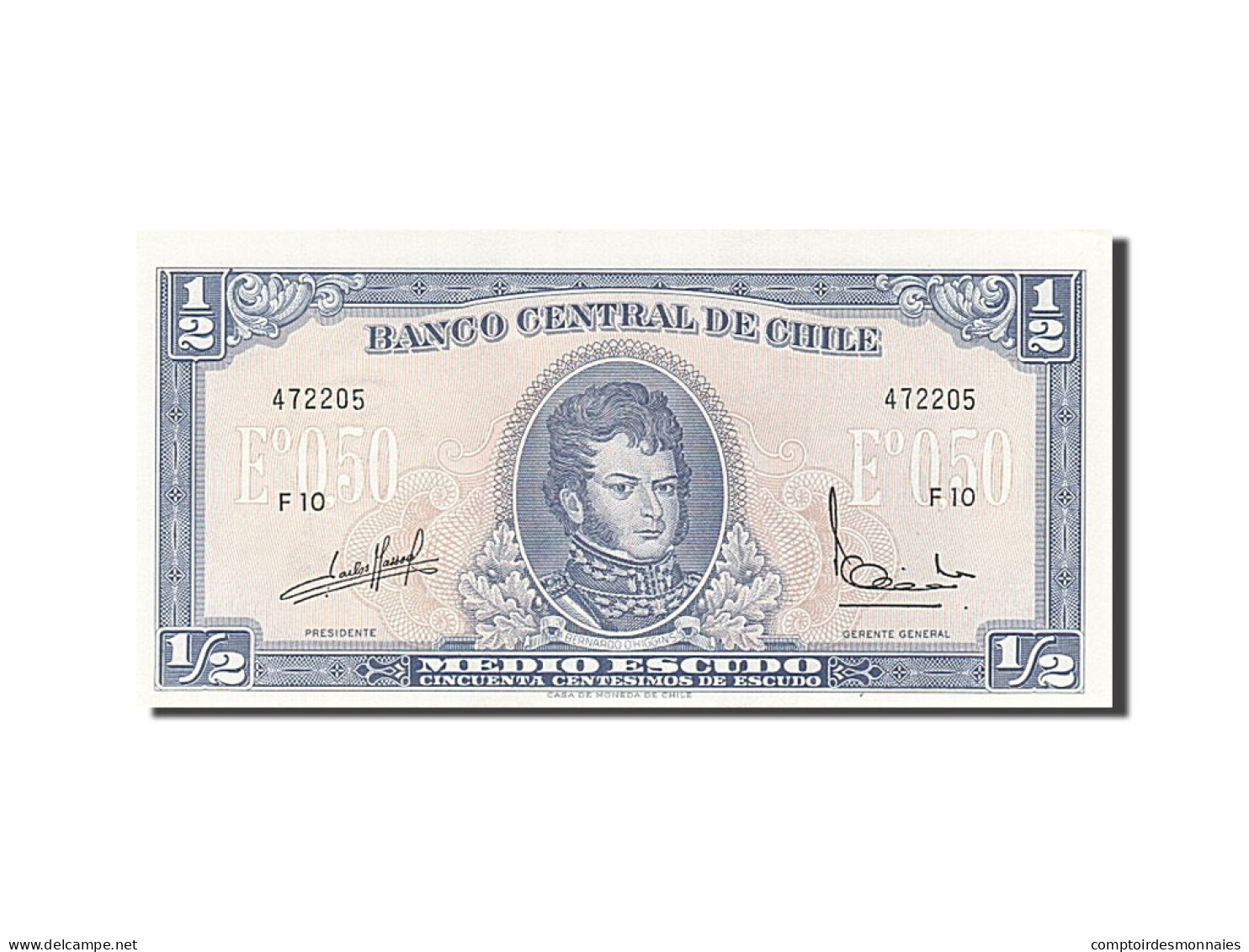 Billet, Chile, 1/2 Escudo, SPL - Cile