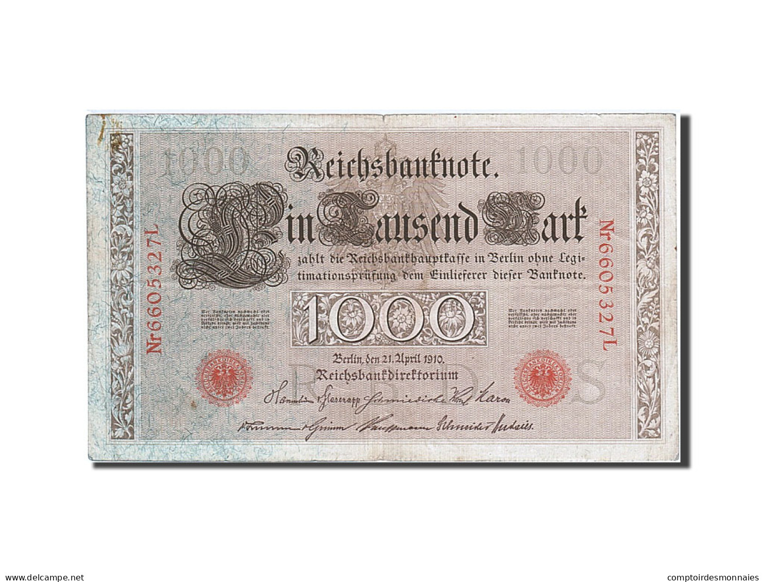 Billet, Allemagne, 1000 Mark, 1910, 1910-04-21, TB+ - 1000 Mark