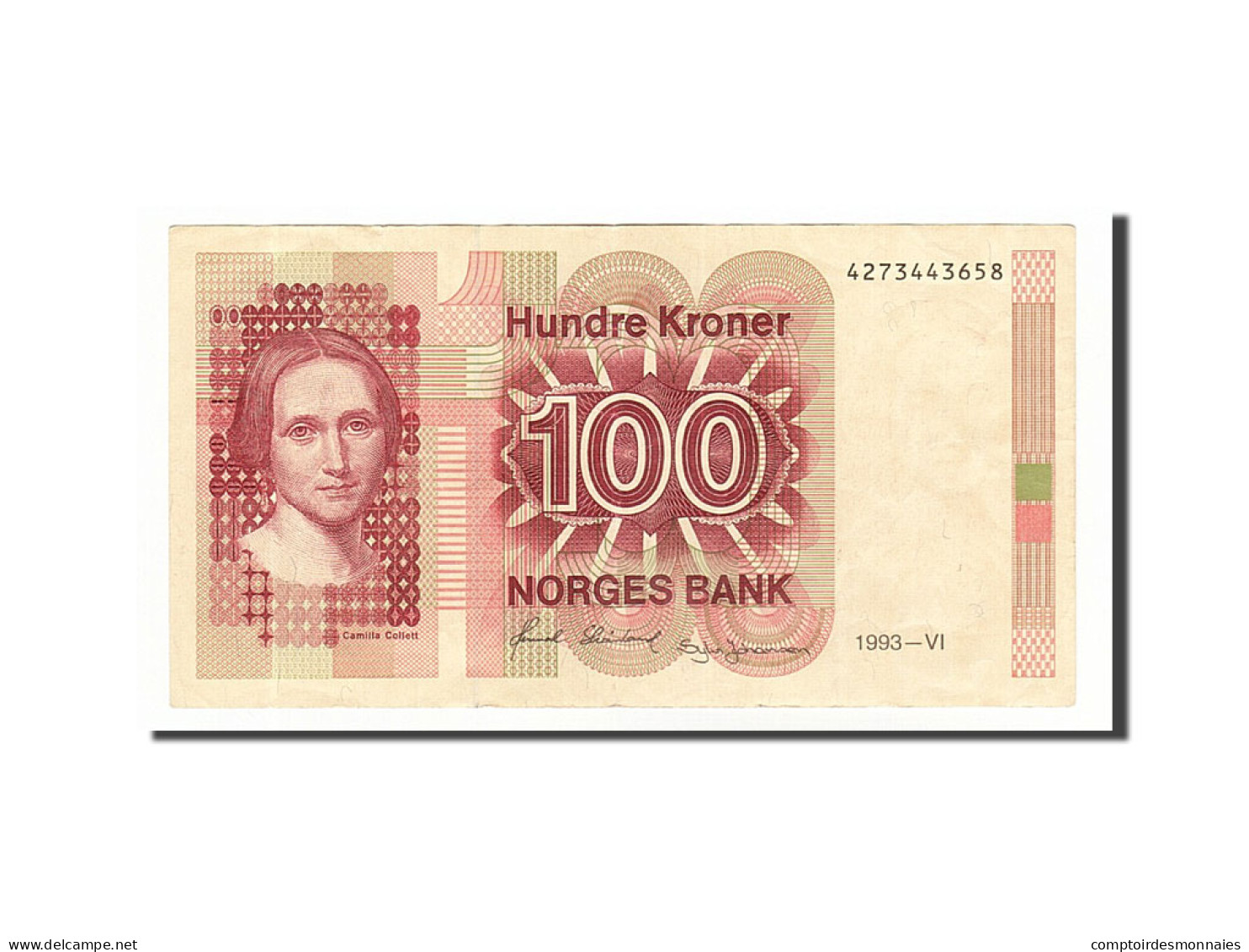 Billet, Norvège, 100 Kroner, 1993, TTB+ - Norway