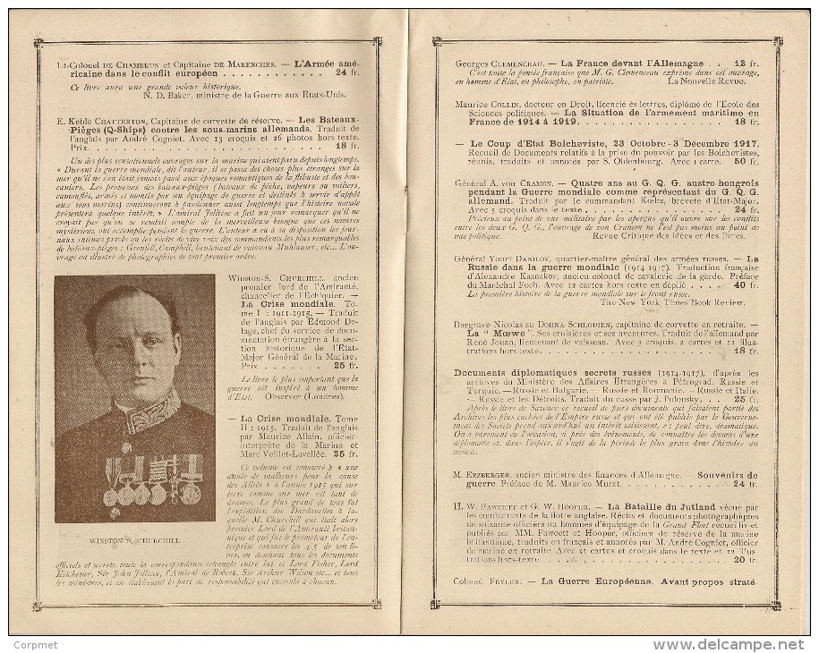 COLLECTION DE MEMOIRES ÉTUDES ET DOCUMENTS Pour Servir A L´HISTOIRE DE LA GUERRE MONDIALE - Payot - C/1920´s - 24 Pages - Guerra 1914-18