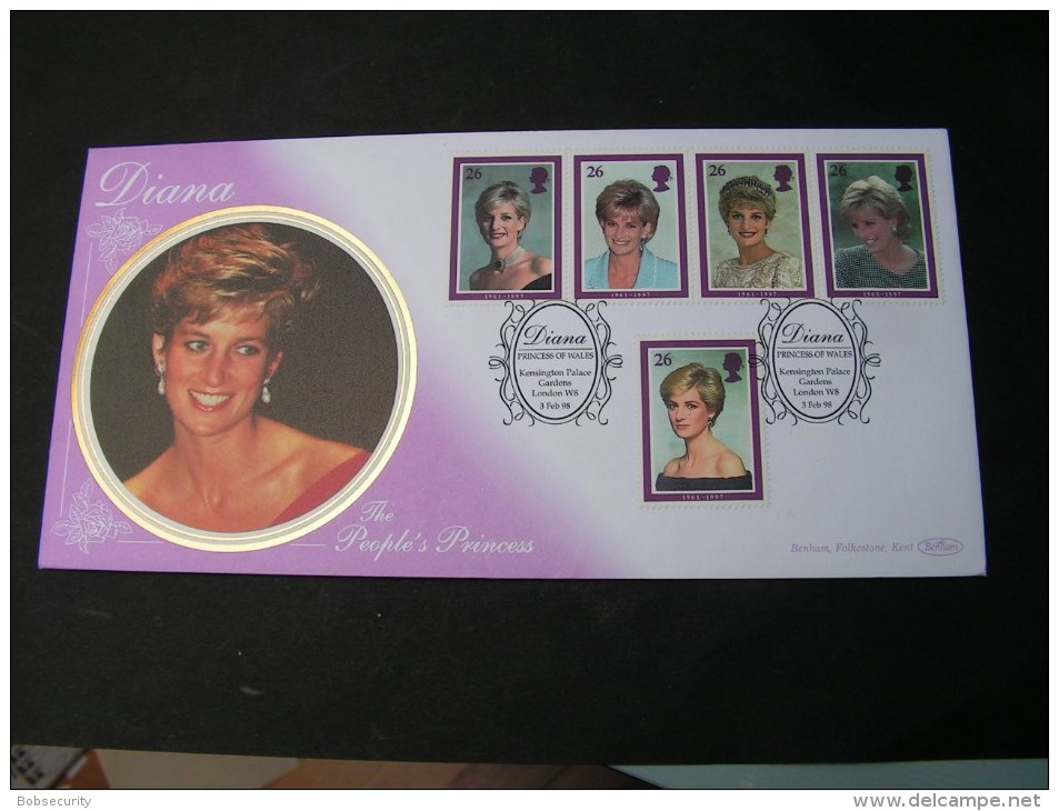 == Diana Princess  GB FDC  1998 - 1991-2000 Em. Décimales