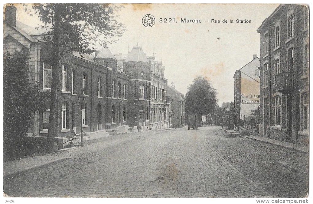 Marche-en-Famenne - Rue De La Station - Edition G. Hermans - Carte Non Circulée - Marche-en-Famenne