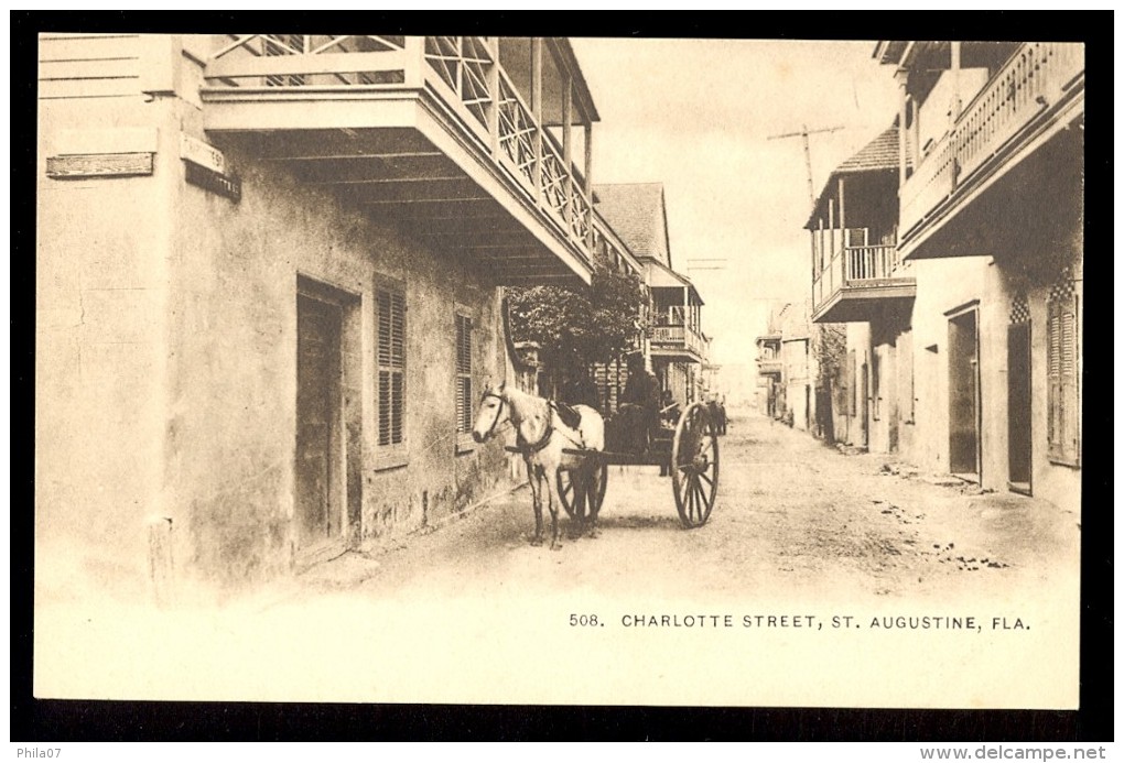 508. Charlotte Street, St. Augustine, Fla. / Postcard Not Circulated - St Augustine