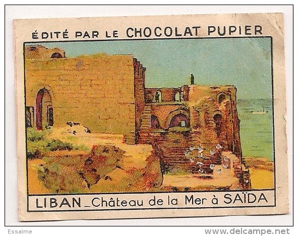 Image N° 51 De L´album "L´Asie". 1938. Chocolat Pupier. Liban. Château De La Mer à Saïda - Other & Unclassified