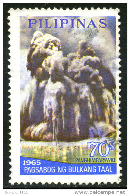 PHILIPINAS 1968 - Air Stamp Volcano Eruption Used - Volcanos