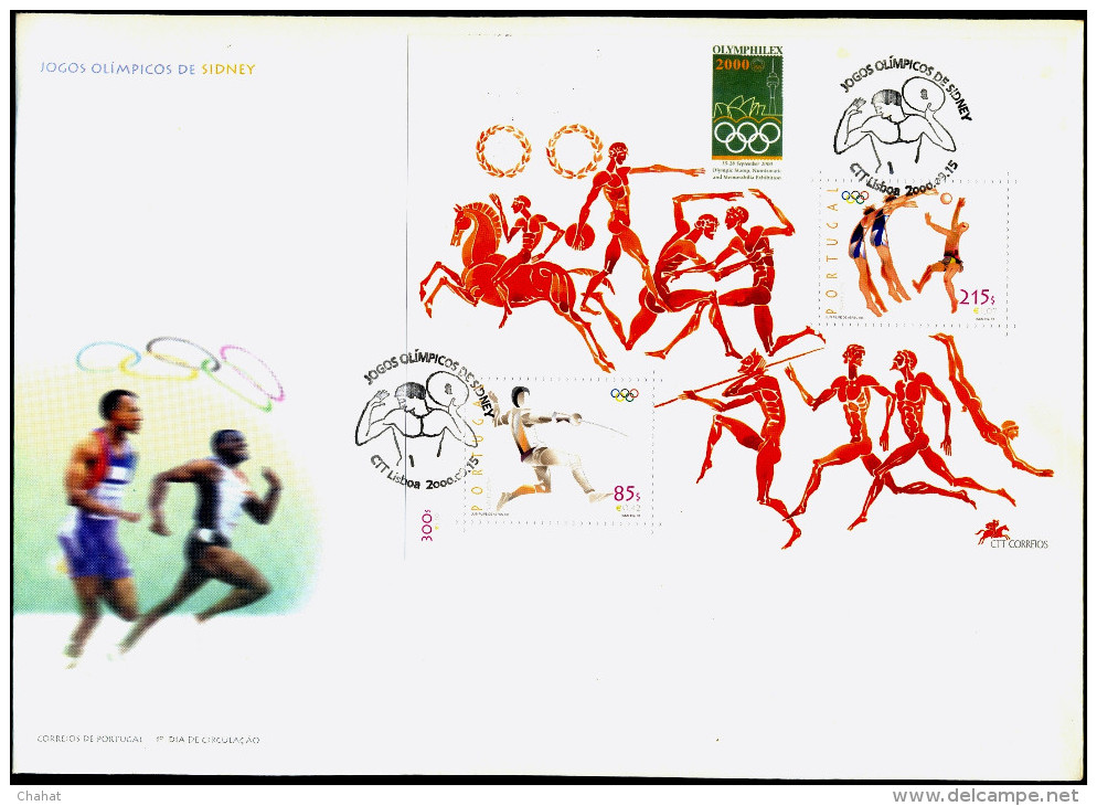 SYDNEY PARALYMPICS-2000-PORTUGAL-MS ON FDC-FC-66 - Eté 2000: Sydney - Paralympic