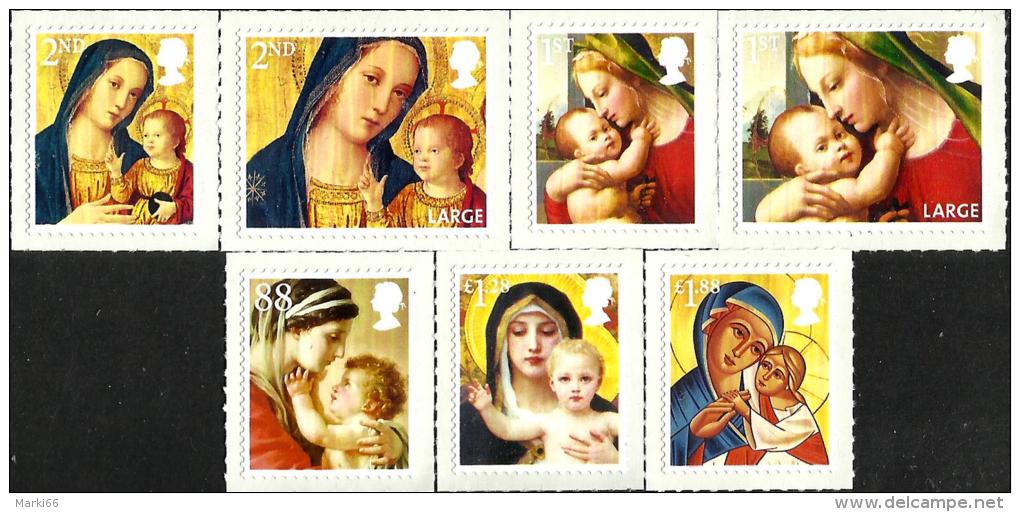 Great Britain - 2013 - Christmas - Madonna And Child - Mint Self-adhesive Stamp Set - Nuevos